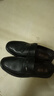 蜻蜓牌【100%全牛皮】男士皮鞋商務(wù)休閑真皮防滑軟底軟面中老年爸爸鞋真皮透氣套腳舒適耐磨真皮百搭鞋子 黑色 39 曬單實(shí)拍圖