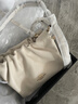 蔻馳（COACH）蔻馳 Faye 純色牛皮手提單肩斜挎包 云朵包 腋下包 CT763-IMCHK 粉筆白 大號 曬單實(shí)拍圖