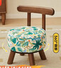 積木部落 實(shí)木小凳子家用換鞋凳客廳沙發(fā)凳小板凳臥室小椅子靠背茶幾矮凳 綠野仙蹤【360°旋轉】 曬單實(shí)拍圖