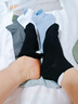 頂瓜瓜100%純棉襪子男春夏季艾草精油網(wǎng)眼休閑襪10A級抗菌透氣防臭短襪 曬單實(shí)拍圖