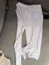 賢哲逸童裝女童打底褲春秋薄款兒童長(cháng)褲百搭凈色木耳邊小女生修身褲外穿 白色/2條裝【兔耳花】 140 曬單實(shí)拍圖