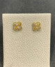 寶慶銀樓黃金耳釘四葉草足金耳飾時(shí)尚簡(jiǎn)約送女友節日禮物禮物 四葉草耳釘（約0.5g）/一對 曬單實(shí)拍圖
