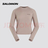 薩洛蒙（Salomon）女款 戶(hù)外運動(dòng)柔軟舒適保暖長(cháng)袖衛衣 SNTIAL LIGHTWARM CN 空靈棕 C27077 M 165/88A 曬單實(shí)拍圖