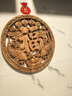 東陽(yáng)木雕香樟木雕掛件實(shí)木鏤空雕刻工藝品中式餐廳客廳壁掛擺件 27公分平安富貴福 曬單實(shí)拍圖