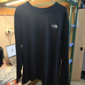 The North Face北面男女同款棉長(cháng)袖T恤寬松款戶(hù)外舒適26新品8GX5 黑色/JK3 XL 曬單實(shí)拍圖