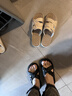 ZHR涼拖女夏季外穿交叉綁帶拖鞋子女一字帶純色女鞋 曬單實(shí)拍圖