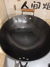 八桂鐵匠陸川鐵鍋手工鑄鐵鍋炒鍋家用無(wú)涂層不粘炒菜鍋老式圓底生鐵鍋34cm 曬單實(shí)拍圖