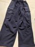 馬騎頓（MQD）【棉褲】MQD童裝男童加厚夾棉休閑褲冬兒童寬松保暖工裝褲 藏青 140 (XL) 曬單實(shí)拍圖