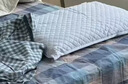紅豆A類(lèi)純棉枕套機洗單人枕頭套純棉枕芯套加厚內膽套48x74cm深灰一只 曬單實(shí)拍圖