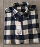 優(yōu)衣庫男女裝法蘭絨格子襯衫長(cháng)袖襯衣薄外套480772 480772/01乳白色 L 曬單實(shí)拍圖