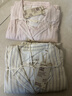 MUJI女式 無(wú)側縫雙層紗織長(cháng)袖睡衣 家居服套裝純棉女士26年春季女裝 淺粉色條紋 M 上裝160/84A 下裝160/66A 曬單實(shí)拍圖
