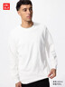 優(yōu)衣庫男裝女裝AIRism棉混紡圓領(lǐng)T恤/長(cháng)袖482293 485562 485562/00白色 M 曬單實(shí)拍圖