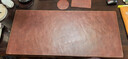 頭層牛皮真皮桌墊鼠標墊超大號辦公室電腦書(shū)桌墊子寫(xiě)字臺老板定制 油蠟棕色鎖邊款 400*900mm厚度2.6mm 曬單實(shí)拍圖