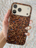 素洛適用蘋(píng)果17promax手機殼日韓ins豹紋凱蒂貓iPhone16pro甜酷辣妹15美拉德風(fēng)14帶掛繩13輕奢保護套 棕色豹紋kitty貓大孔 iPhone 17 Pro Max 曬單實(shí)拍圖