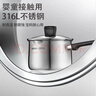 蘇泊爾（SUPOR）奶鍋316L不銹鋼鍋嬰兒輔食鍋寶寶小鍋不粘鍋小奶鍋泡面鍋煎煮鍋 【嬰童級用材】加深+不銹鋼湯勺+蒸格 18cm 曬單實(shí)拍圖