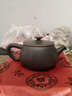 聽(tīng)紫云建水紫陶茶壺茶具大口石瓢漢瓦壺全手工非紫砂可提可轉家用送禮 金腰帶1號 200ml 曬單實(shí)拍圖