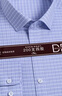 羅蒙（ROMON）【200支DP免燙】長(cháng)袖襯衫男高端商務(wù)休閑上衣純棉襯衣 藍格 41 曬單實(shí)拍圖