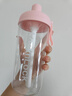 樂(lè )扣樂(lè )扣（LOCK&LOCK）夏天塑料水杯櫻花奶茶杯帶吸管戶(hù)外便攜提手男女杯子700mL粉色 曬單實(shí)拍圖