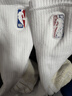 NBA籃球襪男高筒運動(dòng)長(cháng)襪銅離子抗菌紗線(xiàn)秋冬保暖加厚毛巾底棉襪3雙 曬單實(shí)拍圖