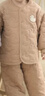 巴厘小豬兒童夾棉套裝冬季寶寶加厚保暖棉襖男童內搭打底衣服冬裝女童棉服 蜜糖棕 100 曬單實(shí)拍圖