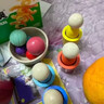 兒童益智趣味球與杯顏色分類(lèi)木制玩具幼兒園夾珠子色彩認知配對 顏色夾珠小人分類(lèi)杯 曬單實(shí)拍圖