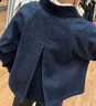 優(yōu)衣庫女裝休閑短茄克/巴恩風(fēng)外套夾克26春夏新款483807 484664 484664/69 藏青色(牛仔色) M 曬單實(shí)拍圖