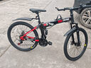 Jeep 吉普自行車(chē)折疊山地車(chē)前后雙減震碟剎變速山地自行車(chē)-戰神 戰神-勁酷黑紅（可折疊+雙減震） 24速26寸(適合身高1.6~1.80m） 曬單實(shí)拍圖