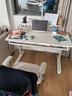 黑白調A2學(xué)習桌書(shū)桌兒童桌椅實(shí)木升降桌子寫(xiě)字桌電腦桌進(jìn)口橡膠木1.2m 曬單實(shí)拍圖