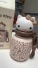 艾克蘇HelloKitty保溫杯女生高顏值禮物2026新款小巧外出便攜可愛(ài)水杯子 小布丁豹紋凱蒂貓禮品套裝-250ml 曬單實(shí)拍圖