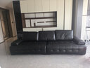 顧家家居（KUKA）門(mén)店同款勞倫斯沙發(fā)1383【奢華版】云柔親膚皮騎士黑3.1m大三人位 曬單實(shí)拍圖