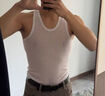 【限時(shí)優(yōu)惠】男士背心速干夏季薄款修身運動(dòng)無(wú)袖打底汗衫 黑色 3XL 100-120斤 曬單實(shí)拍圖