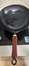 閻鐵匠章丘炒鍋鐵鍋炒菜鍋圓底家用無(wú)涂層老式 氮化黑鍋錘印款32cm  曬單實(shí)拍圖
