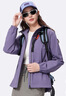 駱駝（CAMEL）防潑水夾克女戶(hù)外防風(fēng)連帽風(fēng)衣外套秋 C25CR2L3024 凝夜紫 XL 曬單實(shí)拍圖