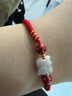 曼麗翠翡翠立體生肖蛇朱砂護身符轉運騏驥紅繩手鏈男女款禮物附證書(shū) 曬單實(shí)拍圖