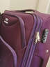 稻草人（MEXICAN）牛津布行李箱26寸男女結實(shí)耐用密碼箱大容量帆布拉桿箱28寸旅行箱 750紫色防爆拉鏈手機支架款 28寸 曬單實(shí)拍圖