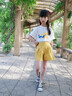 佳辛女童夏裝套裝夏季時(shí)髦短袖短褲中大童網(wǎng)紅女孩運動(dòng)洋氣寶寶兒童裝 黃色兩件套 150 建議身高136-145cm 曬單實(shí)拍圖