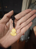 六福珠寶 黃金吊墜吉祥福祿配頸繩足金實(shí)心葫蘆禮物 計價(jià) 約9.34克 曬單實(shí)拍圖