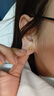 周六?；使邳S金耳釘女足金999耳飾生日禮物計價(jià)AC091143 一對 約1.3g 曬單實(shí)拍圖