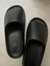 潔麗雅（Grace）同款椰子涼拖鞋男抗菌踩屎感居家外穿特大碼防滑 黑色 46-47 【適合45-46碼】 曬單實(shí)拍圖