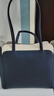 紅谷包包女包新款時(shí)尚托特包女簡(jiǎn)約牛皮單肩包女大容量生日禮物 靛藍 曬單實(shí)拍圖