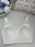 貓人孕婦內衣懷孕期專(zhuān)用聚攏防下垂收副乳不勒胃美背心式無(wú)痕文胸奶罩 雪肌白 【孕媽媽專(zhuān)屬 孕期緩漲痛 不勒胃】 M 34/75ABC (建議90-105斤） 曬單實(shí)拍圖