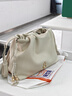 半坡飾族如愿云朵包小號 頭層牛皮腋下單肩2025新款垃圾袋斜挎包38禮物 茯苓白112（小號） 曬單實(shí)拍圖