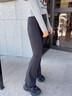 安踏自由褲丨高腰顯瘦加絨緊身長(cháng)褲女冬季新款百搭喇叭褲瑜伽褲子 曬單實(shí)拍圖