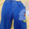 嘟嘟家男童水洗牛仔褲春裝男寶長(cháng)褲女童直筒褲潮兒童春款褲子 牛仔藍120 曬單實(shí)拍圖