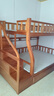 臨稚胡桃木 兒童上下床實(shí)木高低床雙層床上下鋪床兩層木床子母床 梯柜款 上鋪寬1.3米下鋪寬1.5米 曬單實(shí)拍圖