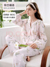 婧麒月子服純棉產(chǎn)后11月份秋冬季孕婦睡衣哺乳喂奶懷孕期家居服女 【四季180g】鈴蘭喵語(yǔ)·純凈天山棉·柔滑舒爽 M 曬單實(shí)拍圖