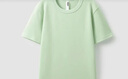 蕉內302Go女士T恤涼感莫代爾親膚短袖女顯瘦修身上衣 冰霜綠 M 曬單實(shí)拍圖