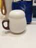 兮元記素燒羊脂玉瓷茶杯茶水分離辦公杯帶過(guò)濾泡茶杯辦公室馬克杯 羅漢木柄素燒玉瓷個(gè)人杯（旅行裝） 曬單實(shí)拍圖