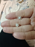 奇遇朵拉S999純銀針雪花耳釘女2026新款爆款輕奢高級感養耳洞耳飾 曬單實(shí)拍圖