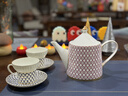 Lomonosov[新年禮物]俄皇骨瓷STAR下午茶具套裝咖啡杯子高檔精致 star粉色800ml壺 800ml 曬單實(shí)拍圖